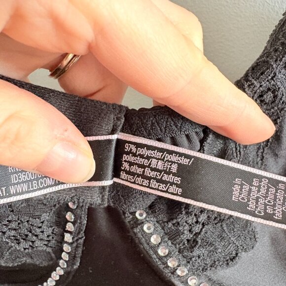 Victoria’s Secret Satin & Lace Embellished Cupped Mini Slip Dress Black Small - Picture 10 of 10